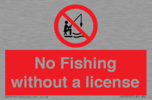 No Fishing without a license